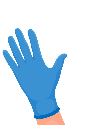 Blue Cleaning Glove