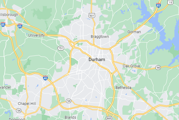 Durham cleaning service area map
