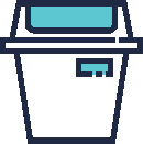 Trash removal icon