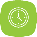 Hourly cleaning service icon